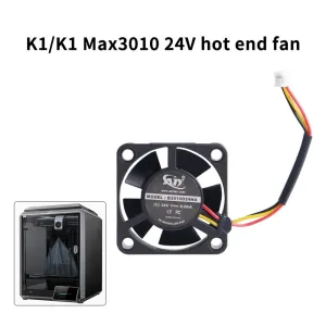 Toaiot K1/K1 Max Hot End Fan 3010 Dual Ball 24V 13000 RPM Quiet Cooling 3D Printer Accessory High-Speed Performance