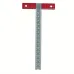 Aluminum T Square Positioning Ruler 170mm x 85mm CNC Cutting Laser Printed Scale High Precision Drafting Tool Architect Ruler