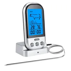 AGSIVO TS-BN52 Digital Meat Food Thermometer Instant Read Food Thermometer Timer Alarm for Cooking / Grilling / BBQ