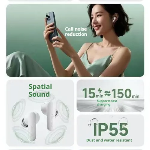 Edifier X2 EVO TWS Earbuds Wireless bluetooth V6.0 Earphone Spatial Sound AI Call Noise Cancelling 43H Playback Low Latency Real-time Translation Sports Headphones