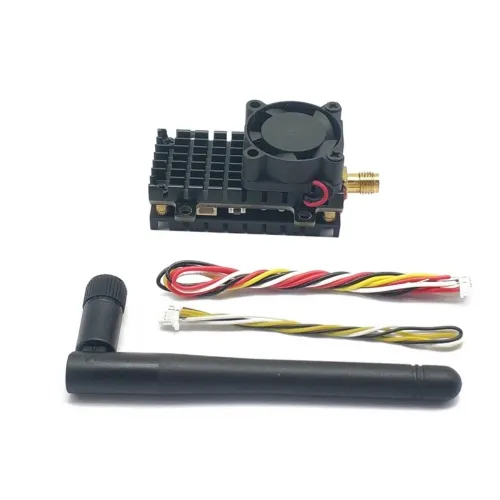EWRF 2Km Long distance 5.8Ghz 40CH 2W 2000mW Over Range FPV Transmitter With Heat Sink fan For RC Drone