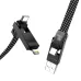 BlitzWolf BW-HDC7 4-in-1 Fast Charging Cable PD240W 1.2M USB-C Data Cable Nylon Braided Extended Car Charging