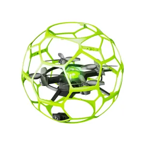 T26 Flying Football WiFi FPV with HD Camera Optical Flow Hovering Headless Mode 360 Stunt Spin Highlight LED Light Kids Gifts 2.4G 4CH 6-Axis Brushless Remote Control RC Toys Drone Quadcopter RTF