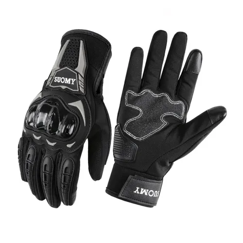 SUOMY SU-18 Winter Motorcycle Riding Gloves Warm Shockproof and Slip-Resistant for Outdoor Skiing Cycling