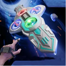 ZF72 2.4G Flying Sword EVA Foam Gesture Voice Controlled Dual Remote Control 360 Flip Roll Turbofans Motors 4CH LED RC Toy Gift Drone Airplane Quadcopter Stunt Glider RTF