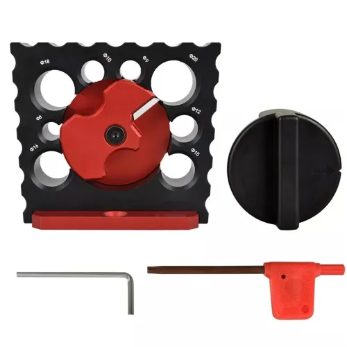 8 Holes Carbide Inserts Dowel Maker Jig High Speed Dowel Cutter Dowel Plate for Wood Rod Milling Pin Round Rod Auxiliary Tool