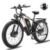 USA Direct KETELEV3 Electric Bike 48V 1000W*2 Dual Motors Recommended Top Speed 25KM/H 23AH Battery 26*4.0inch Tires 65KM Max Mileage 200KG Max Load Electric Bicycle
