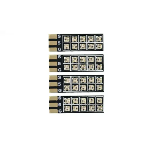 4PCS HGLRC LED LONGXL 13mm LED Strips Small Size Programmable Color Change for RC FPV Racing Drones