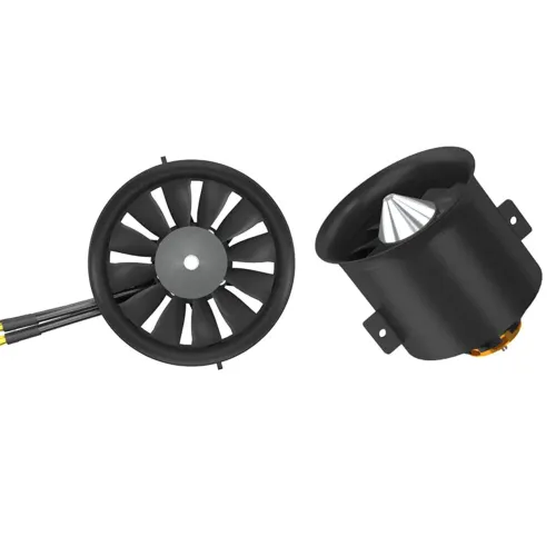 QX-Motor 70mm 12 Blades EDF Unit Ducted Fan Set With QF3027-2200KV Brushless Motor for RC Airplane Jet