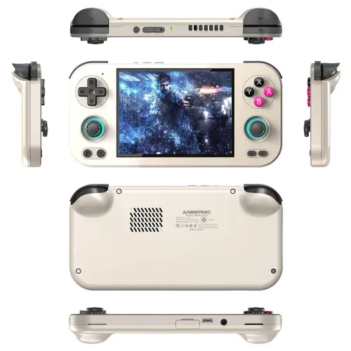StandardANBERNIC RG476H Handheld Game Console 4.7 Inch Display Android 13 Unisoc T820 8GB+128GB WiFi6 3D Hall Joystick and Triggers RGB Lighting Video Game Player Console