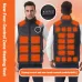 TENGOO 4 Control 27 Zone Heating Vest Men Women Electric Constant Temperature Control Winter Warm Heated Sleeveless Jacket (Not Included The Power Bank)