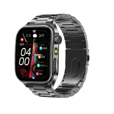 E810 1.952-inch AMOLED ECG 650nm Laser Semiconductor Conditioning Micro Physical Examination bluetooth Call Heart Rate Blood Pressure Blood Oxygen Monitor Uric Acid and Blood Lipid Blood Glucose Measurement HRV-AI Medical Diagnosis IP68 Smart Watch