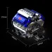 TUOMU T1112 Motor Driven MOC V8-TURBOCHARGED ENGINE Building Blocks Assembly Kit for Children Gift Brick Toys
