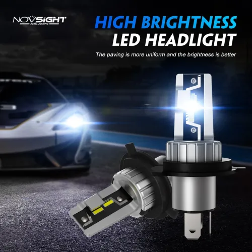 NOVSIGHT N57 2PCS Car Headlight LED Bulbs Kit 6500K Headlamp IP68 Waterproof LED Headlamp White Light