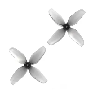 2Pairs / 6Pairs HQProp Ultralight 31mm 1.2X0.9X4 1209 4-Blades Grey Propeller 1.0mm Shaft for RC FPV Whoop Drone