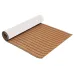 300cm x 90cm x 6mm EVA Foam Faux Teak Sheet Brown with Black Lines Boat Yacht Synthetic Teak
