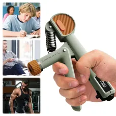 KALOA5-60KG Counting Hand Grip Strengthener Adjustable Resistance Finger Strength Trainer Portable Wrist Exercise Equipment