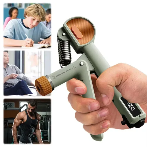 KALOA5-60KG Counting Hand Grip Strengthener Adjustable Resistance Finger Strength Trainer Portable Wrist Exercise Equipment