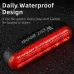 WESBIKING Smart Brake Sensor Bike Taillight 450mAh Battery 3 Light Modes Type-Rechargeable Waterproof Wear-resistant Bicycle Rear Light for Night Cycling