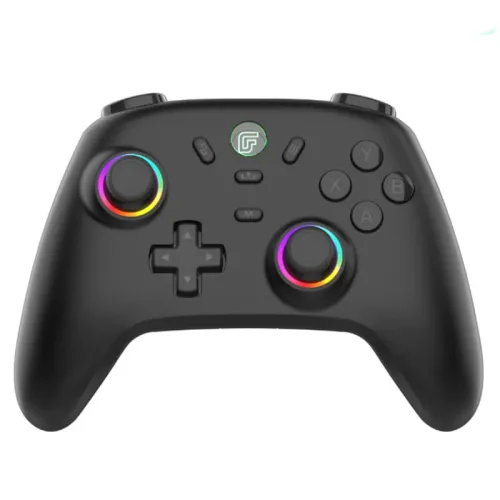 DATA FROG S13 Wireless bluetooth Game Controller with Hall Effect Joystick and Linear Triggers HD Vibration Gamepad Support RGB Lighting 600mAh Battery Six-Axis Gyroscope Multi-Platform Switch PC Android iOS