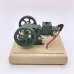 OKMO Green M17 1.6cc Microcosm Hit and Miss Engine Evaporated Water-cooled Four-stroke Horizontal Gasoline Engine Internal Combustion Engine Model M17B - Speed Adjustable