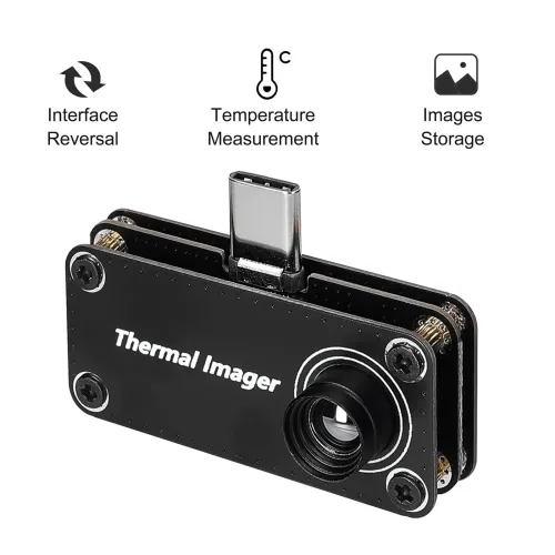 TIOP01 32*32 Resolution Infrared Thermal Imager -20~1000C Multifunction Temperature Measurement Type-C Interface for Android