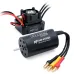 SURPASS-HOBBY M2430/M2435/M2440 All-Black Waterproof Brushless Motor M35A Waterproof ESC Motor and ESC For 1/18 RC Car Parts