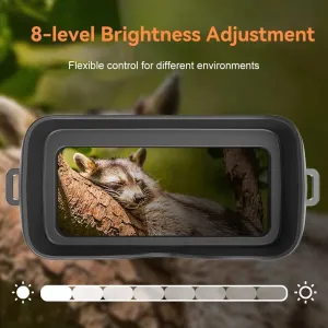 IPRee 4K Night Vision Binoculars Infrared Night Vision Goggles 3in Large Screen 8X Digital Zoom Tactical Light