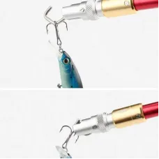 TUNALA Portable Hook Extractor T-Type Aluminum Alloy With Locking Hook Extractor Opening Closing Deep Throat Large Unhooker for Outdoor Saltwater Freshwater Fishing