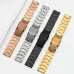 22mm Three-bead Trapezoidal Stainless Steel Watch Straps Smart Watch Band Replacement Strap