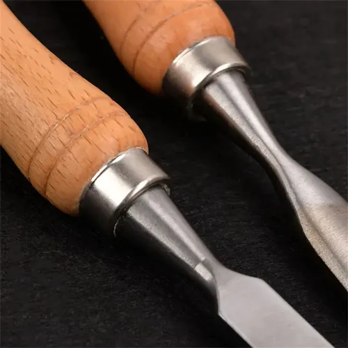 7PCS Premium Wood Turning Carving Chisels Set DIY Woodworking Sculpting Tools Includes Flat Curved Skew Chisels and Wooden Hammer