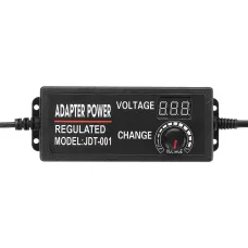 Universal AC to DC Adapter 48W Adjustable Voltage 3-24V 3A with LCD Display 14 Tips Polarity Converter Best for Household Electronics Top Rated Power Supply