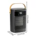 Tevorex 1500W Desktop Space Heater with Digital Display Quiet Rapid Heating, High-Power PTC Warm Fan for Home & Office