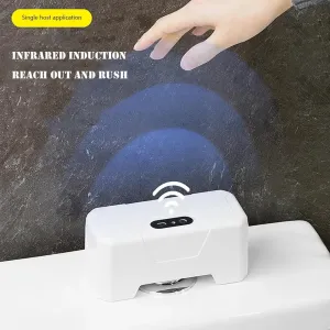 PD-CSQ-01A Automatic Toilet Flush Button Induction Toilet Flusher External Infrared Flush Splash-proof with Wireless Transmitter