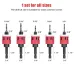 5PCS 1/4 Inch Hex Shank Countersink Drill Bits Set with Low Friction Stop for Wood Plastic MDF Drilling