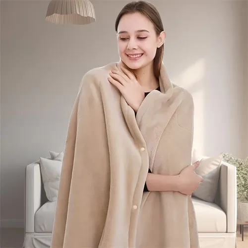 IPRee 5V USB Electric Blanket Heated Throw 10W Ultra Soft Flannel Fast Heating Portable for Car Home Office Use Machine Washable