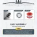 6Pcs Rainfall Shower Head Combo Setting Large Angle-adjustable Shower Set Square Round Water-saving Pressurized Top Spray