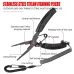 TUNALA Fishing Line Cutter Pliers Stainless Steel Multifunctional Fishing Line Clamp Tools for Outdoor Saltwater Freshwater Fishing