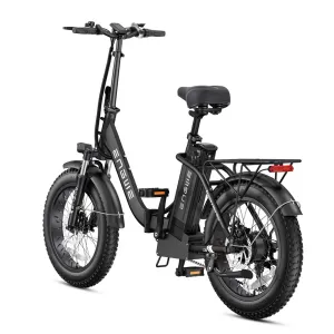 UDIRECT ENGWL20 2.0 Electric Bike 52V 13AH Battery 750W Motor Recommended Top Speed 25KM/H 20 Inch Electric Bicycle 110 KM Mileage Range Max Load 120KG ENGWL20 2.0