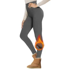 Sportswear Gym Warm Thermals Fleece Leggings for Women Winter High Waist Yoga Pant Fitness Sport Warm Pants Fitness Sport Running Cycling Workout Clothes