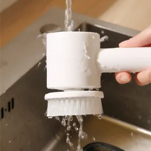 Tevorex Wireless Electric Cleaning Brush, Rechargeable Handheld Scrubber with 3 Brush Heads, IPX6 Waterproof, Dual-Speed 360 Rotating Cleaner for Kitchen & Bathroom