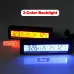 4 In 1 Clock Calendar Thermometer Car Multi-Function Color Screen Voltage With LCD Time Date Indoor And Outdoor Temperature Display