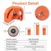 4PCS Electric Drill Bit Sharpener Professional 11x6x7 cm High-Speed Steel Orange Plastic for Lithium and AC Electric Drills Multipurpose Tool