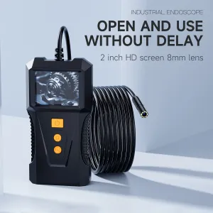 P230 Visual Endoscope 2.0-Inch LCD Screen 1080p Waterproof IP67 Camera 4.3-Level LED 2M/5M/10M/15M/20M Tube Lengths