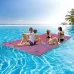 HALLOLUR12.8*5Feet Floating Water Pad 3 Layer Floating Foam Fun Mat For Water Recreation Relaxing Swimming Pool