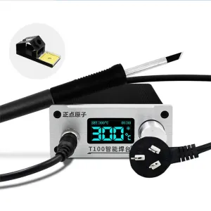 ALIENTEK T100 Intelligent Soldering Station 108W Type-C PD2.0 QC3.0 Fast Heating 80-500C Compact Design Multifunctional Tool for Electronics Repair and Soldering