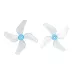 4 Pairs GEMFAN 1211 31mm 1.2 Inch 4 Blade PC Propeller 0.8mm / 1mm for FPV Racing Drones Compatible with 0702 29000kV Motor