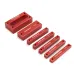 ENJOYWOOD Metric Gauge Blocks Set Aluminum Alloy Precision Measurement Red Color Convenient Storage Set Up Blocks