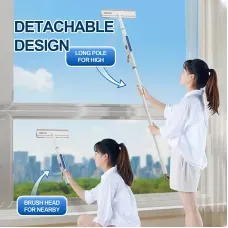 2 In 1 Spray Window Cleaner Window Squeegee With Spray Bottle 130cm Long Pole For Window Cleaning At Home And Glass Cleaning Outdoors
