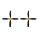 VolantexRC Mini Mustang P-51D RC Airplane Fixed Wing Spare Part 4-Blade Propeller Full Set